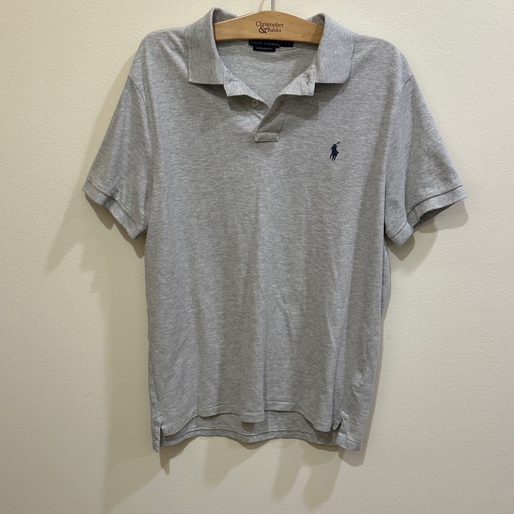 Ralph Lauren Light Gray Polo Shirt for Men